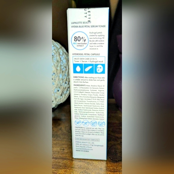 5/75$ LAPALETTE BEAUTY - Hydra Blue Petal Serum Toner - Picture 8 of 15